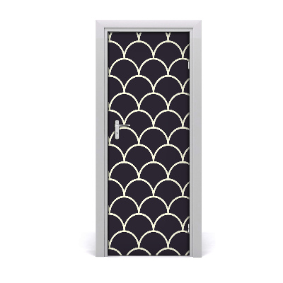 Papel de parede em porta Escamas de peixe