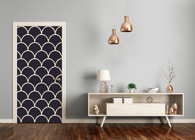 Papel de parede em porta Escamas de peixe