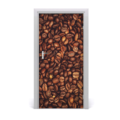 Adesivo em porta Grãos de café