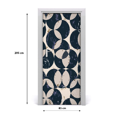 Autocolante para porta Fundo geométrico