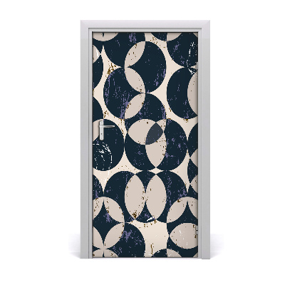 Autocolante para porta Fundo geométrico