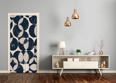 Autocolante para porta Fundo geométrico