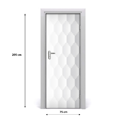 Papel de parede em porta Fundo geométrico
