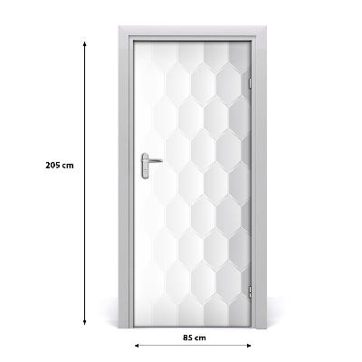 Papel de parede em porta Fundo geométrico