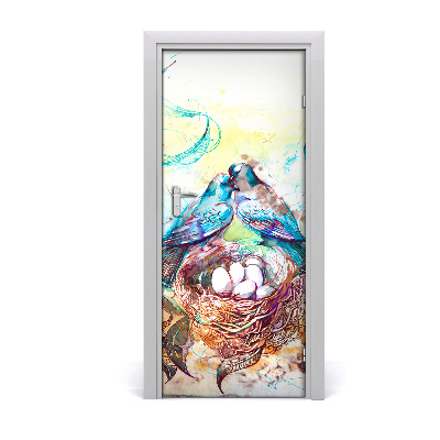 Papel de parede em porta Família