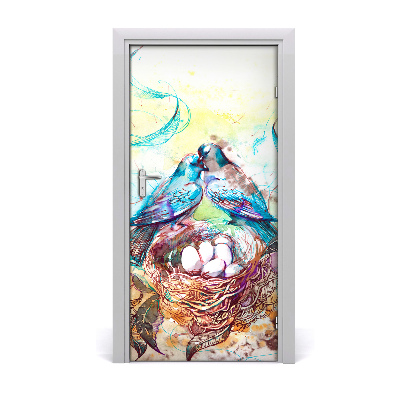 Papel de parede em porta Família