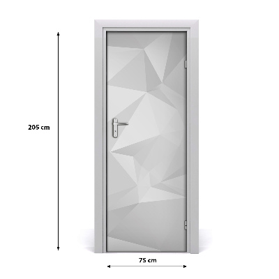 Autocolante para porta Triângulos abstratos