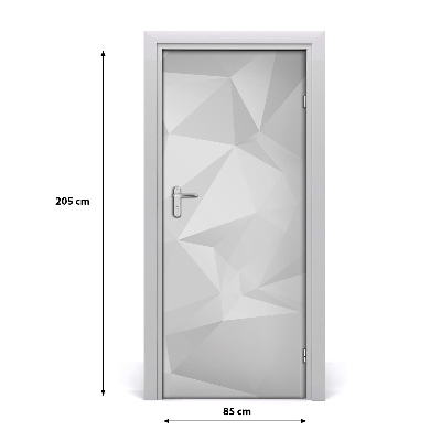 Autocolante para porta Triângulos abstratos