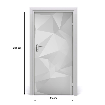 Autocolante para porta Triângulos abstratos