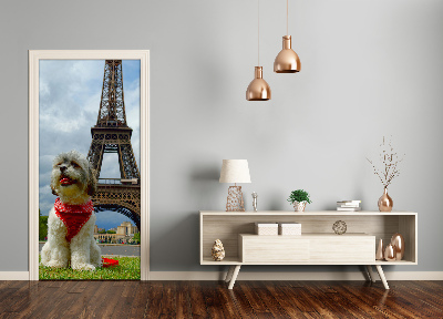 Autocolante para porta Cachorro no