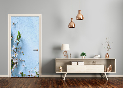 Papel de parede em porta flores de cerejeira