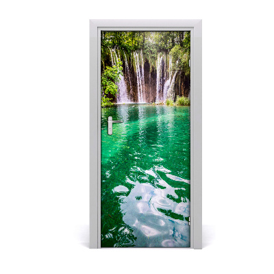 Adesivo em porta Lagos de Plitvice