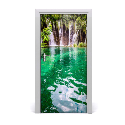 Adesivo em porta Lagos de Plitvice