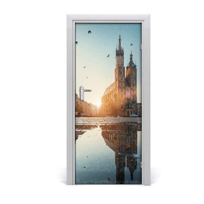 Papel de parede em porta Cracóvia, Polônia