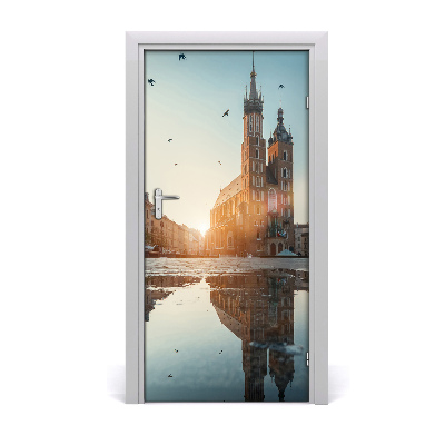 Papel de parede em porta Cracóvia, Polônia