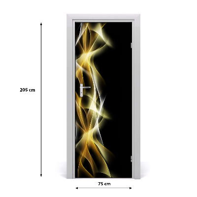 Adesivo em porta Abstração da luz