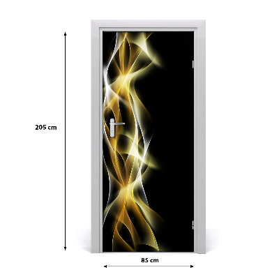 Adesivo em porta Abstração da luz