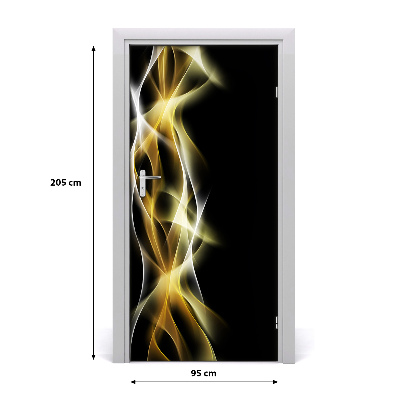 Adesivo em porta Abstração da luz