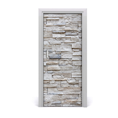Autocolante para porta Muro de pedra