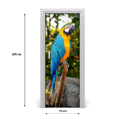 Autocolante para porta Papagaio arara
