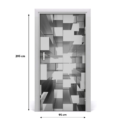 Papel de parede em porta Fundo abstrato