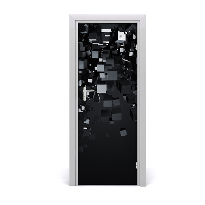 Autocolante para porta Abstração 3D