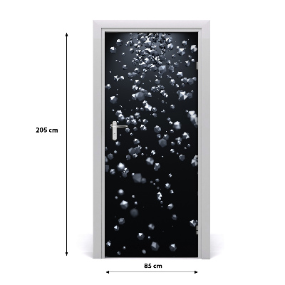 Papel de parede em porta Abstração 3D