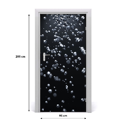 Papel de parede em porta Abstração 3D