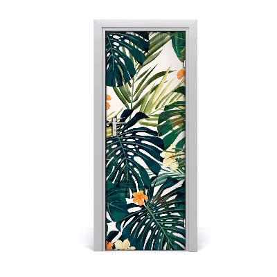 Papel de parede em porta Padrão havaiano
