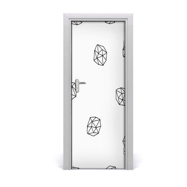 Papel de parede em porta Padrão abstrato