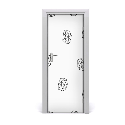 Papel de parede em porta Padrão abstrato