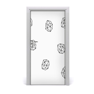 Papel de parede em porta Padrão abstrato