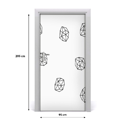 Papel de parede em porta Padrão abstrato