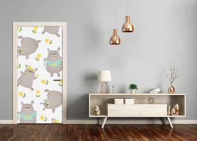 Adesivo em porta Ursinhos