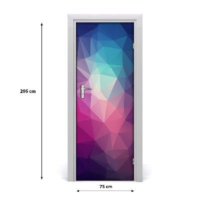 Autocolante para porta Fundo abstrato