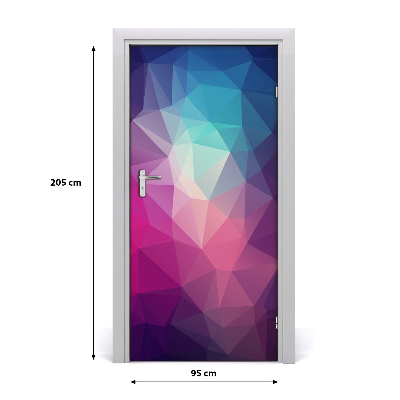 Autocolante para porta Fundo abstrato