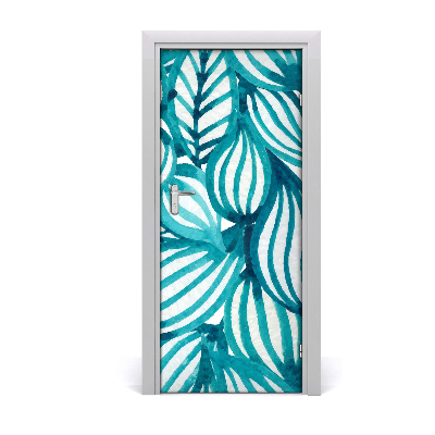 Papel de parede em porta Folhas