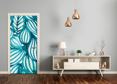 Papel de parede em porta Folhas