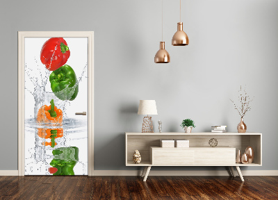 Adesivo em porta Pimentas