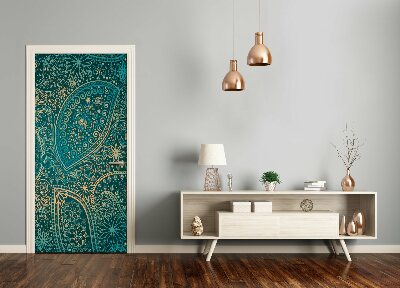 Papel de parede em porta enfeites para casa