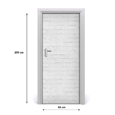 Autocolante para porta Parede de tijolos