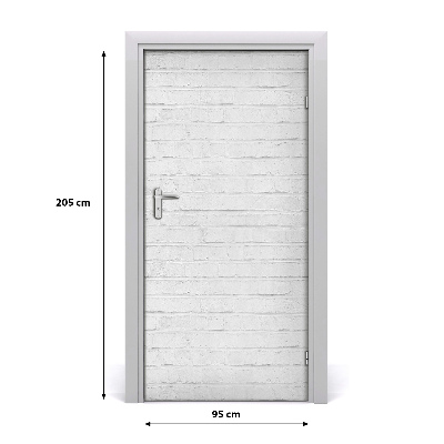 Autocolante para porta Parede de tijolos