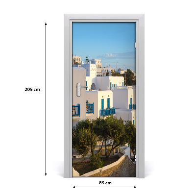 Adesivo em porta Mykonos Grécia