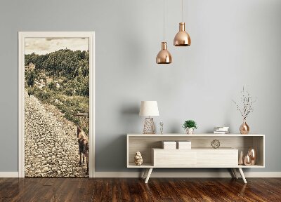 Autocolante para porta Dois Cães da Colina