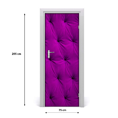 Adesivo em porta Parede de veludo