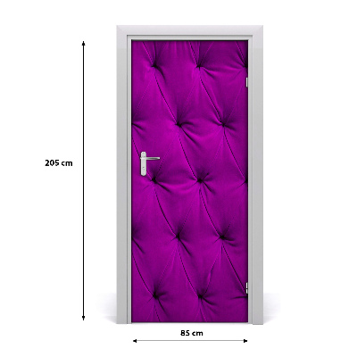 Adesivo em porta Parede de veludo