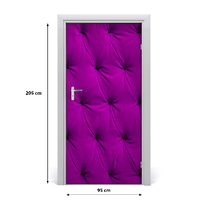 Adesivo em porta Parede de veludo