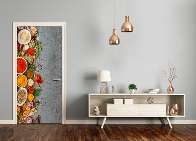 Autocolante para porta Especiarias coloridas