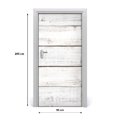Papel de parede em porta Parede de madeira