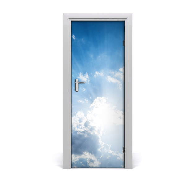 Adesivo em porta Nuvens no céu